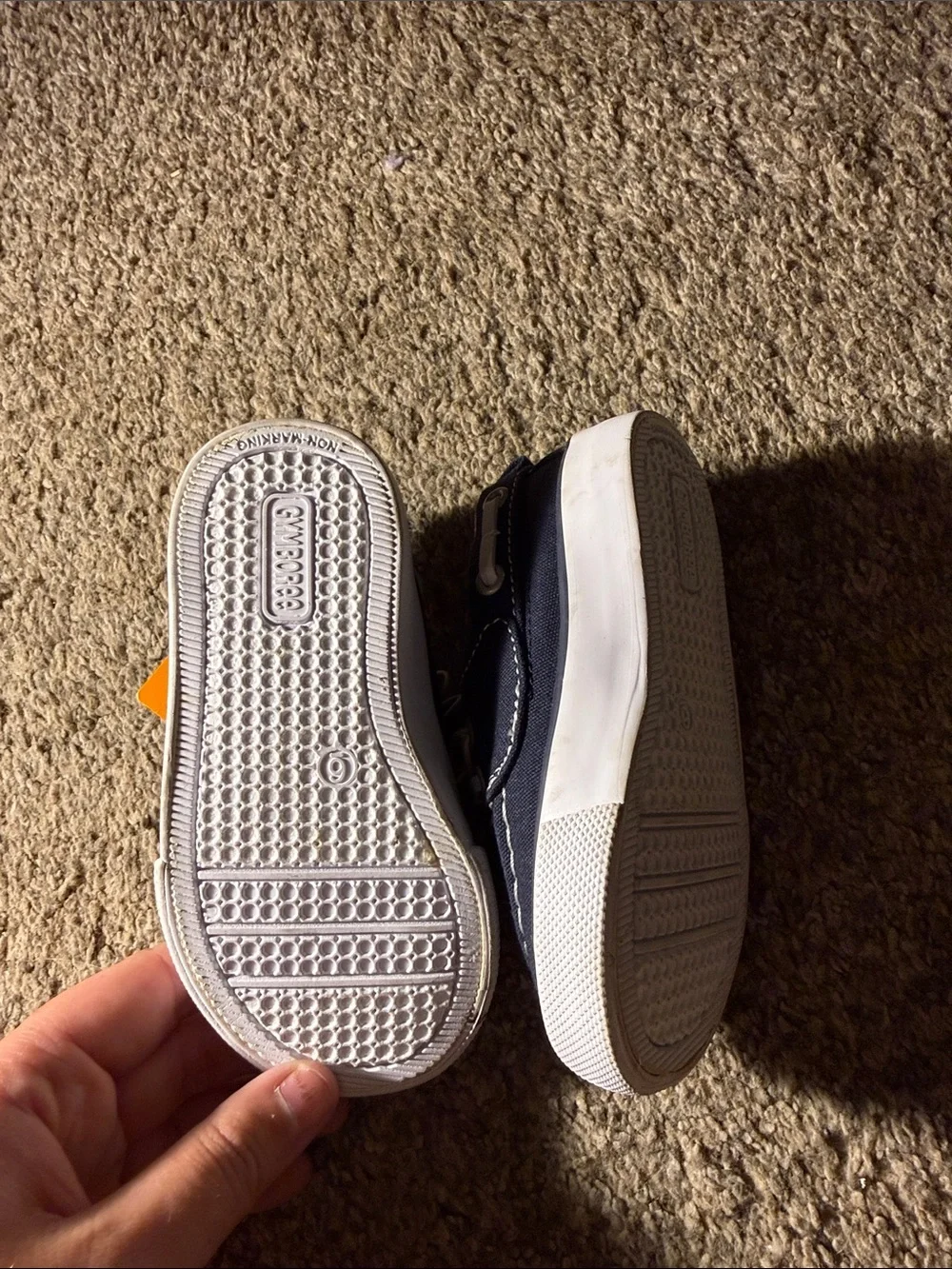 Gymboree Navy Blue Canvas Lace-Up Kids Sneakers